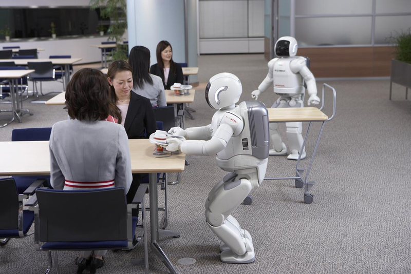 Illustration for article titled Smarter Honda ASIMO Can Self-Charge, Avoid People, Work In Groups